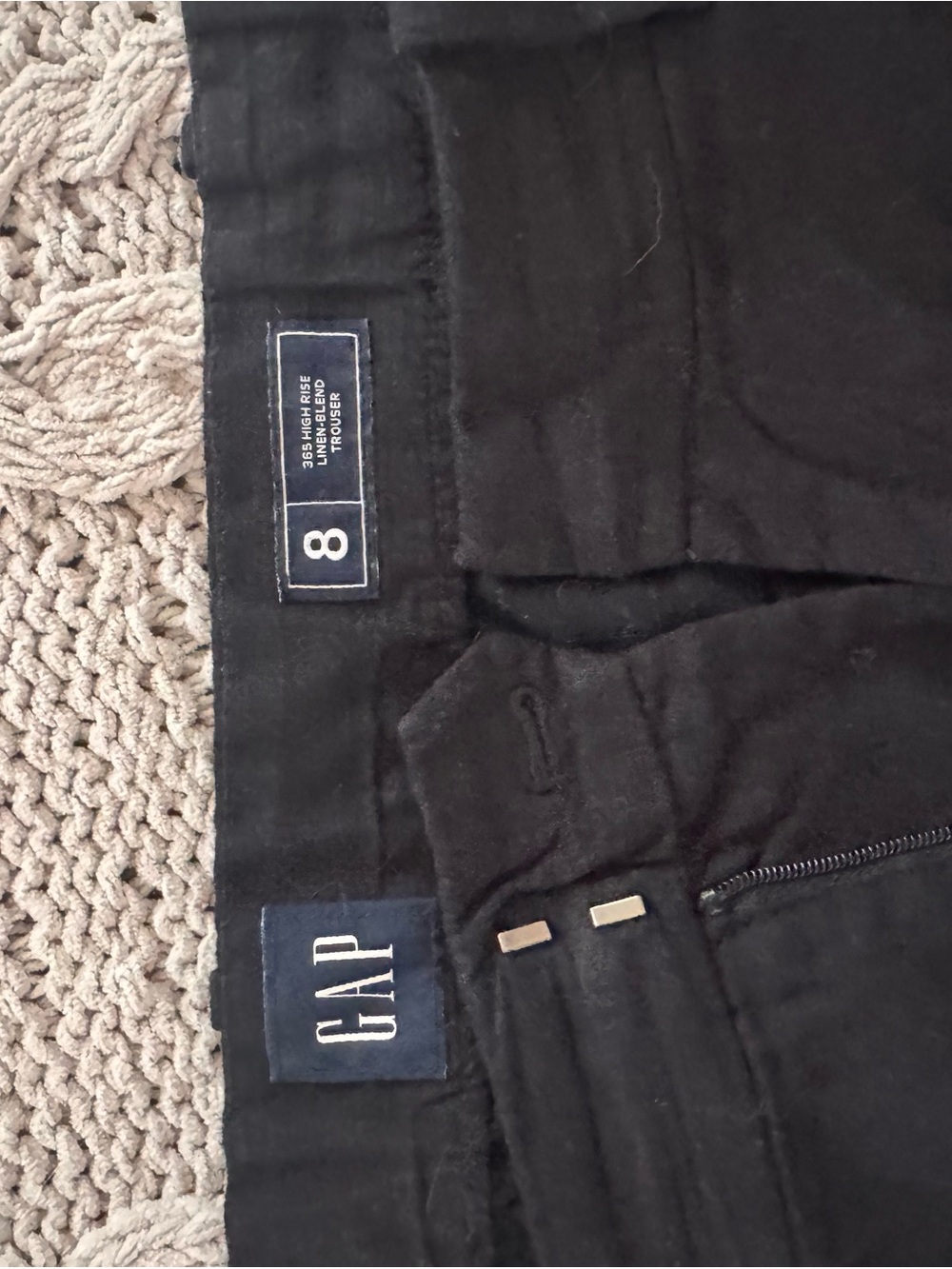 GAP 365 High Rise Linen Blend Trousers